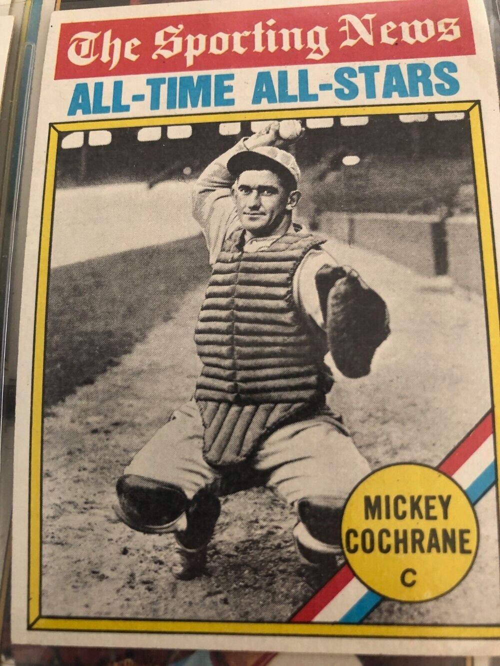1976 Topps Mickey Cochrane All-Time All-Star #348 HOF The Sporting News NM